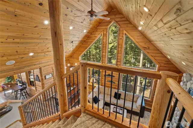 View from the upstairs level