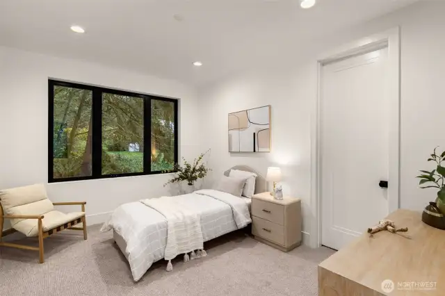 Bedroom with walk-in closet