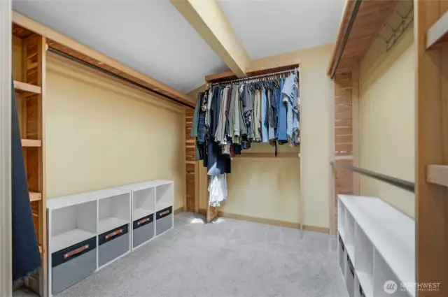 Wooden closet organizers.