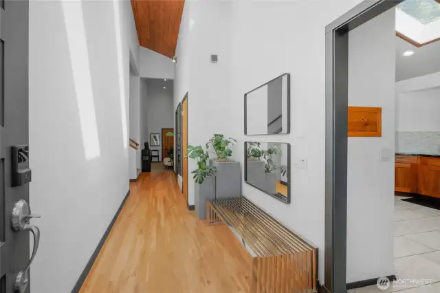 Grand entry with Soaring ceilings.
