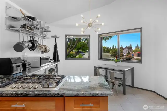 Large breakfast nook in Kitchen.