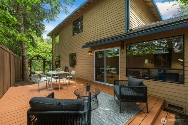 View from patio to north