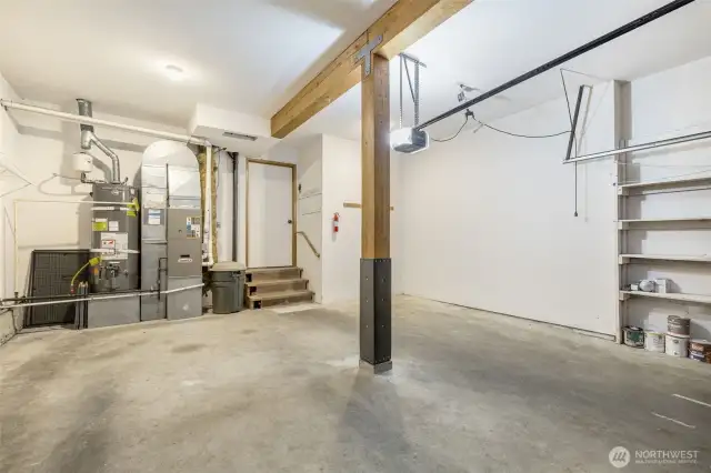 Huge 2-car garage, cleaned and ready for you