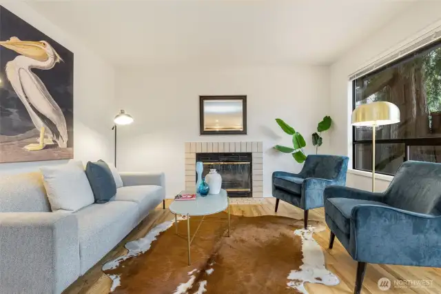 2nd of 2 cozy fireplaces on main