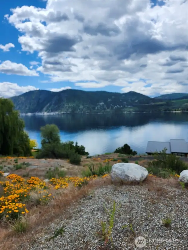 View from driveway landing.