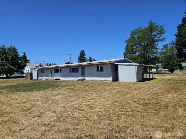 Large back yard