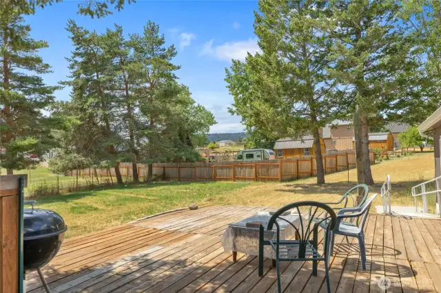 Nice peaceful view from the large deck