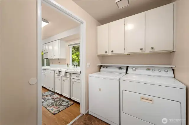 The main floor laundry room. Plenty of storage.