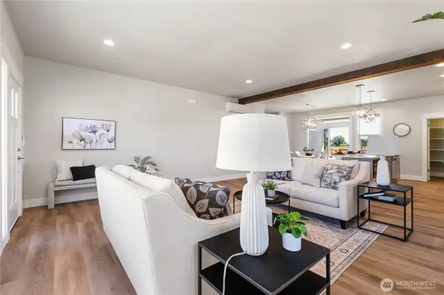Staged  Living room - photo is for example purposes only and not the actual house.