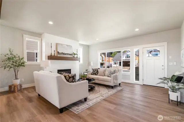 Staged  Living room - photo is for example purposes only and not the actual house.