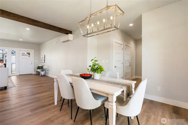 Staged  Dining area - photo is for example purposes only and not the actual house.