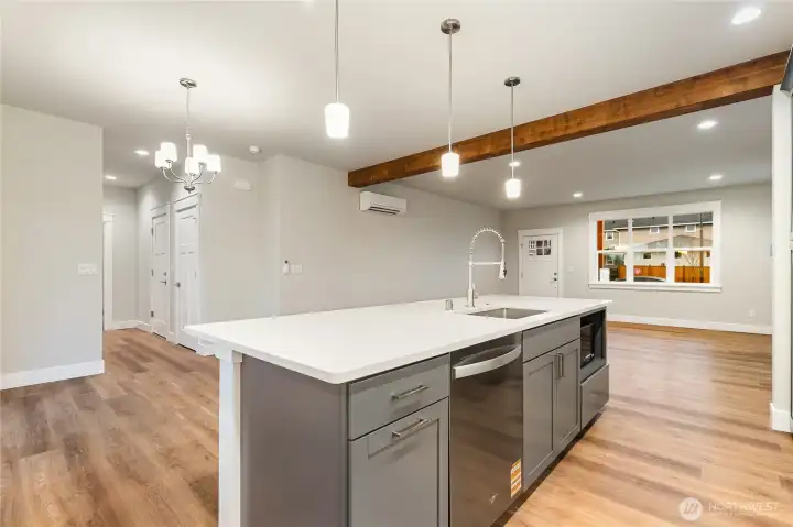 Kitchen with eating space