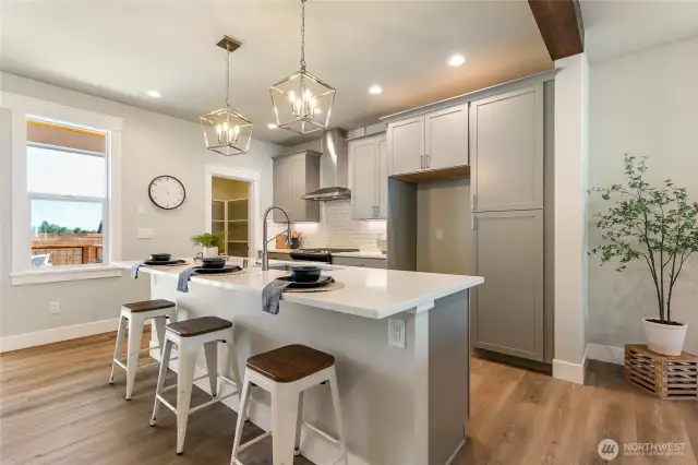 Staged kitchen - photo is for example purposes only and not the actual house.