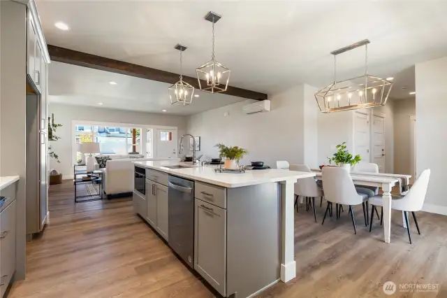Staged open plan area - photo is for example purposes only and not the actual house.