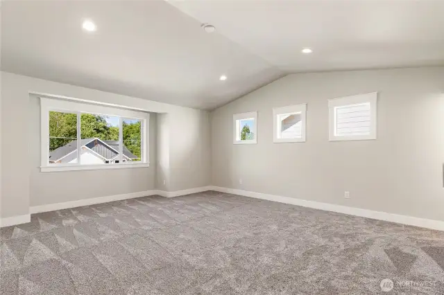 Primary bedroom - photo is for example purposes only and not the actual house.