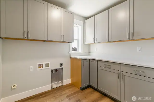 Utility room - photo is for example purposes only and not the actual house.