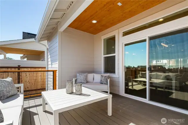 Staged Private Deck - photo is for example purposes only and not the actual house.