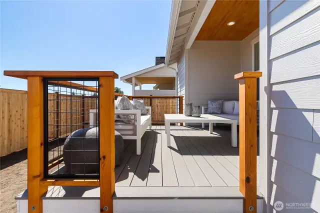 Staged Private Deck - photo is for example purposes only and not the actual house.