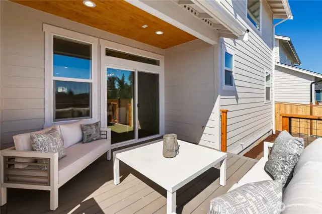 Staged Private Deck - photo is for example purposes only and not the actual house.