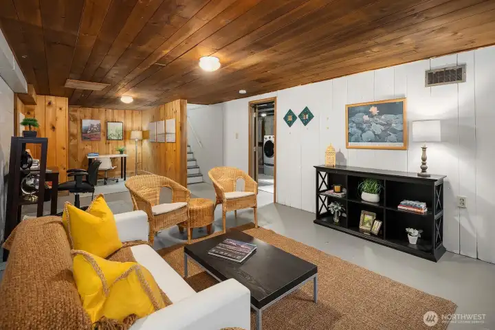 Great space for a media or gaming room!
