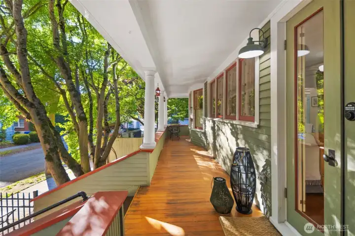 Fully restored 1904 craftsman porch.