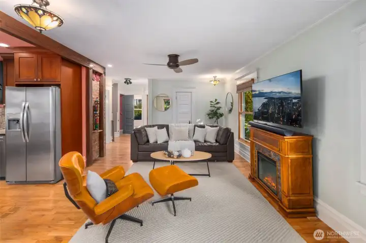 2nd floor living and dining room.