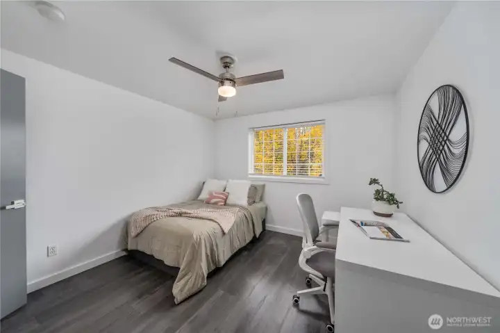 Bedroom no. 2 located on the upper level.