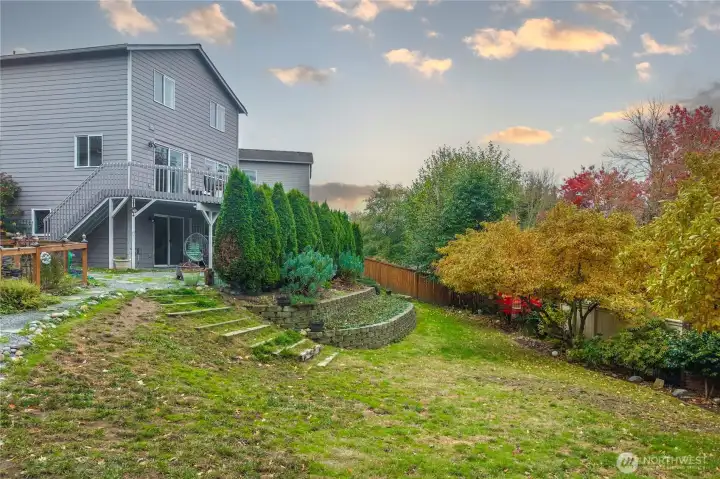 Spacious backyard perfect for yard games, etc.
