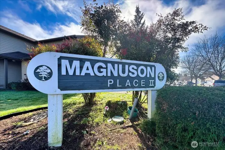 Entrance Sign to Magnuson Place II