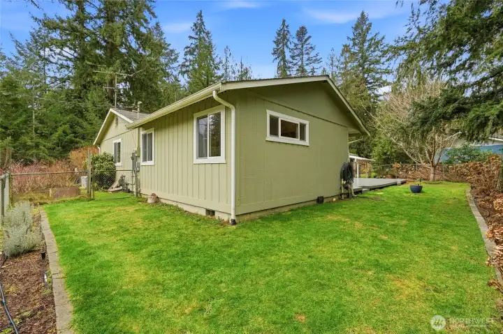 Fenced in Back Yard Area