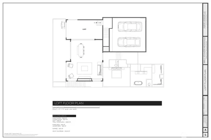 Second level floor plan  rendering