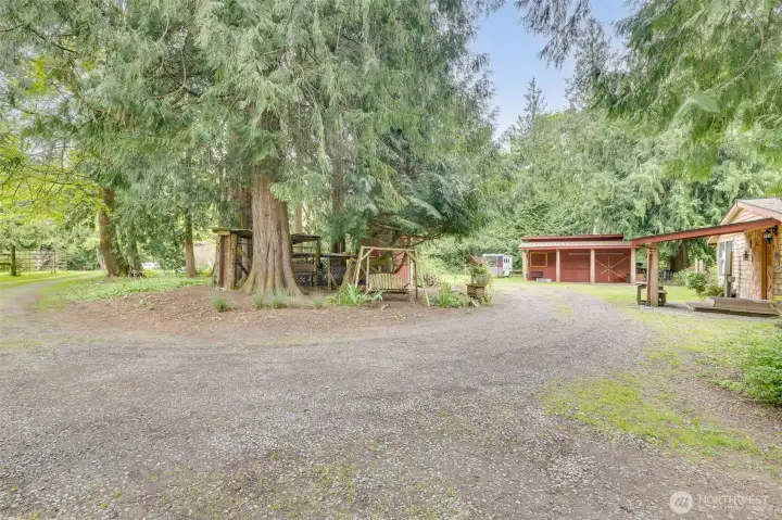 Convenient circular driveway & ample parking!