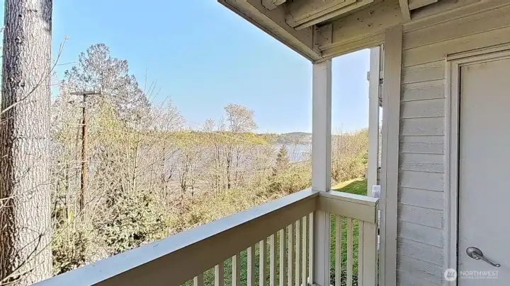 Seasonal water view & storage room