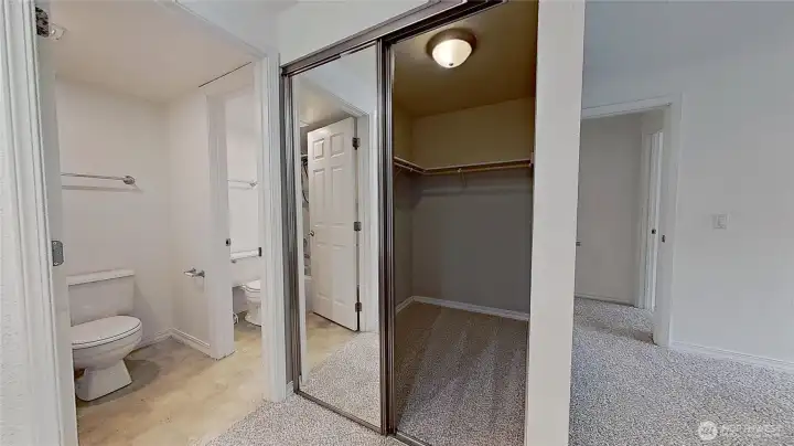 Primary walk-in closet