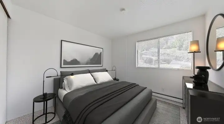 2nd bedroom virtually staged.