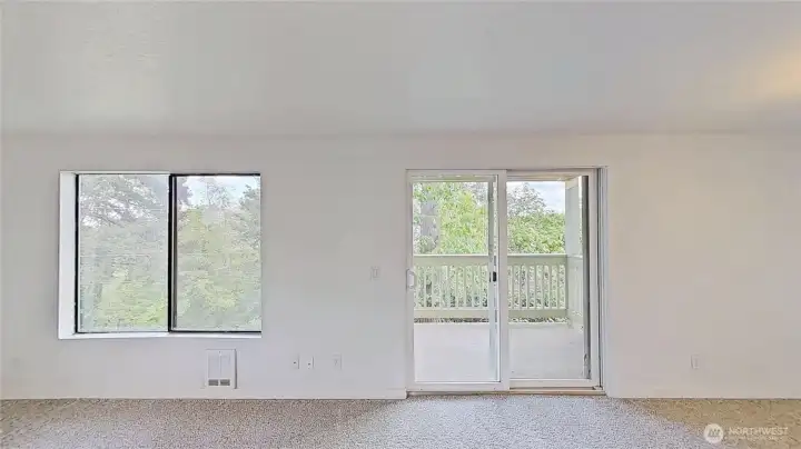 Living room without staging