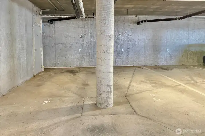 Parking space 6&7 inside garage.