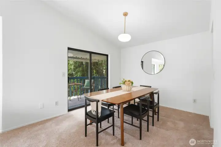 Dining area off the kitchen.