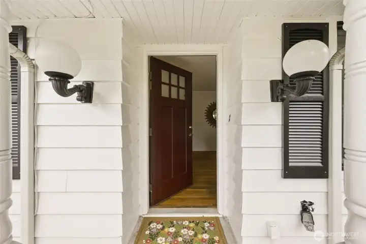 Inviting front entry opens into a warm and light-filled single-level home in Burien.