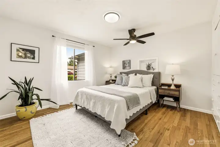 Secondary bedroom offers flexible space for guests, hobbies, or additional living needs.