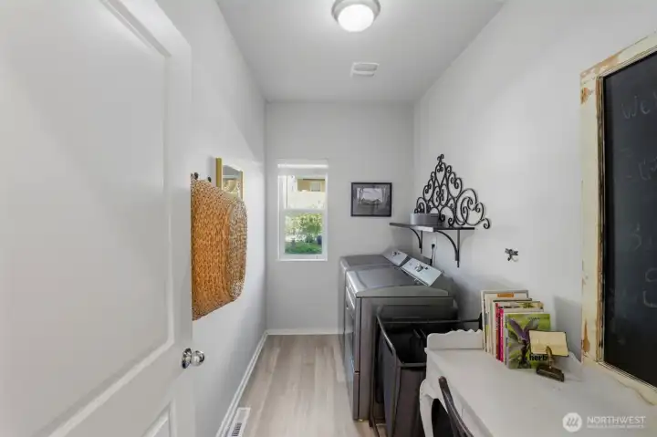 Utility room on main floor