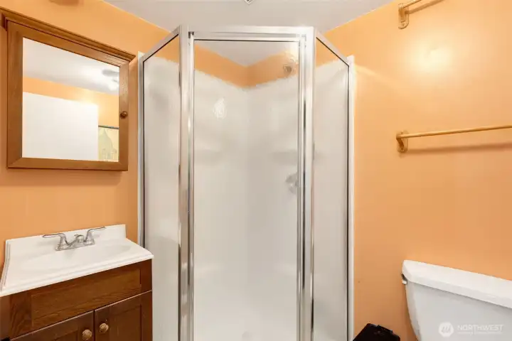 3/4 bath on lower level