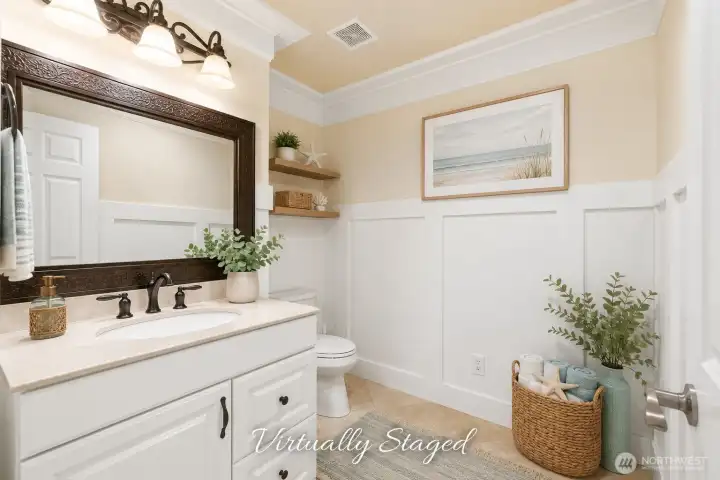 Main floor guest half bath
