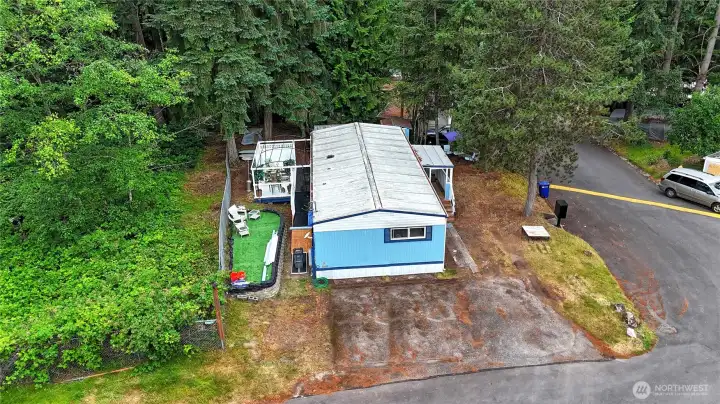 Nice corner lot. No neighbors, and easy access to 228th street.