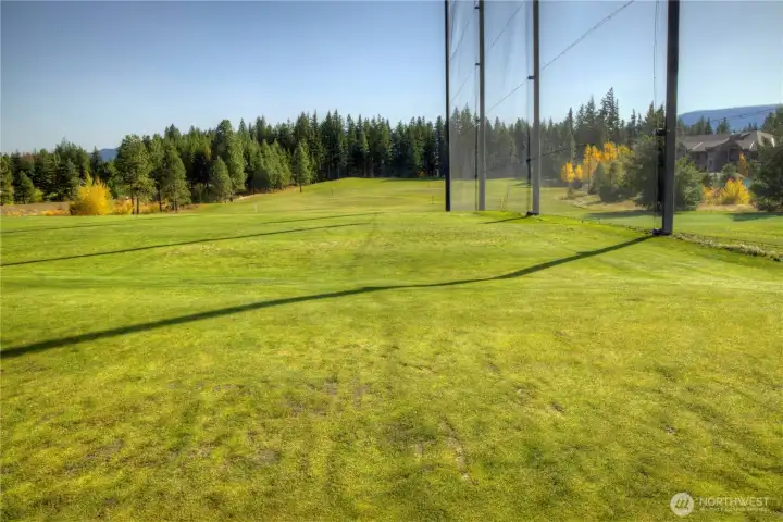 Driving range views Driving range views