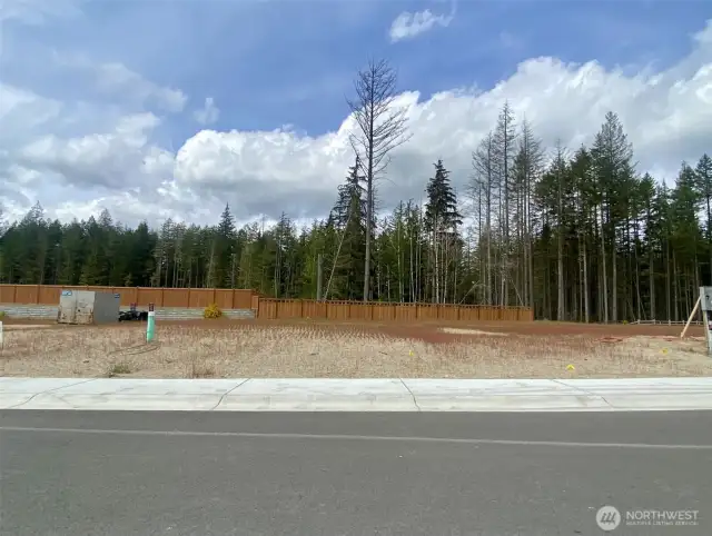 Homesite backs up to greenbelt views.