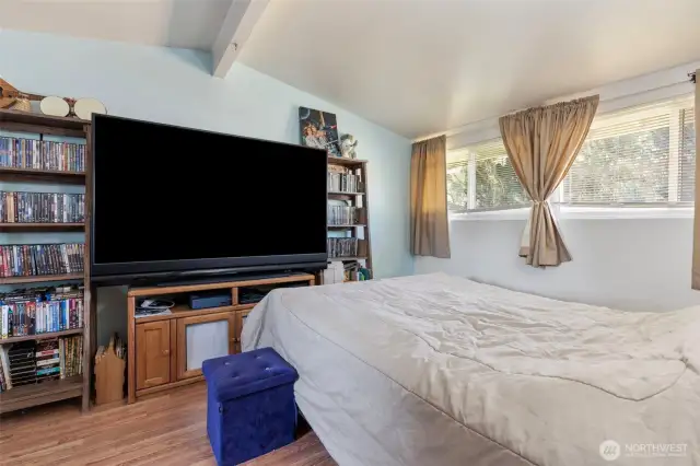 Primary Bedroom features exterior access to backyard