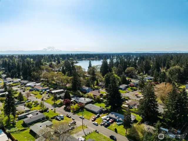 Proximity to Steilacoom Lake + Mt Tahoma