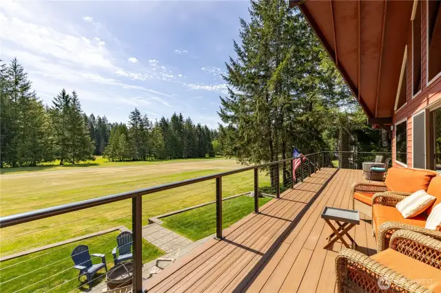 Deck facing Golf Course