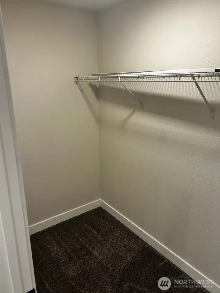 large walk in closet in primary
